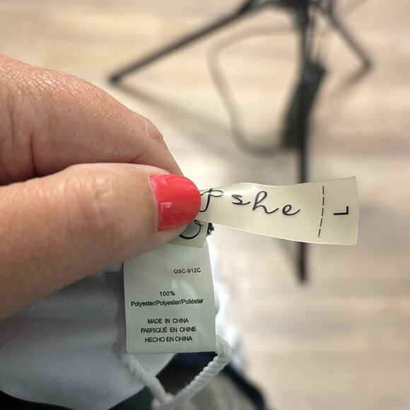 Cupshe Navy Blue Halter Bathing Suit Middle Cutout Padded Top Size Large - Picture 8 of 10